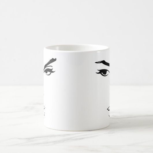 Frauengesicht Kaffeetasse (Mittel)