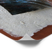 Frauengesicht, Kratzer, Tränen Collage - Poster (Ecke)