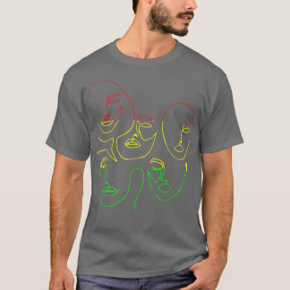 Frauengesicht Kunst Jugendstil Cooles Abstraktes S T-Shirt