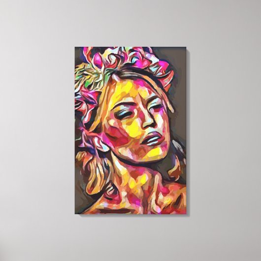 Frauengesicht Leinwanddruck (Vorderseite)