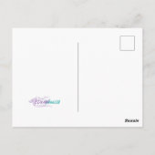 Frauengesicht mit Roter Halo Creepy Schöne Dunkle  Postkarte (Rückseite)