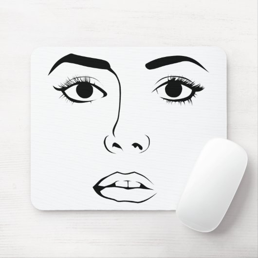 Frauengesicht Mousepad (Mit Mouse)