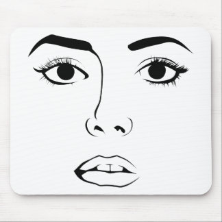 Frauengesicht Mousepad