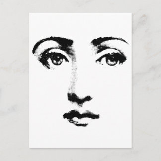 Frauengesicht Postkarte