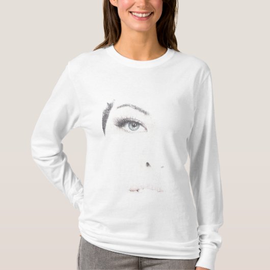 Frauengesicht T-Shirt (Vorderseite)