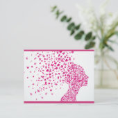 Frauengesundheit Postkarte (Stehend Vorderseite)