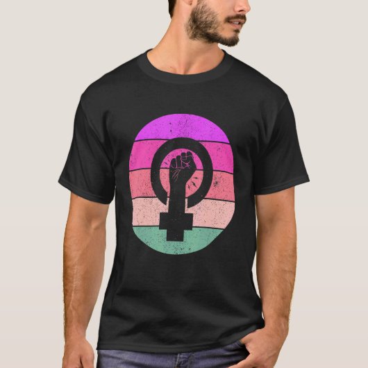 Frauengleichheit Frauenfeindliche Symbol-Empowerme T-Shirt (Vorderseite)