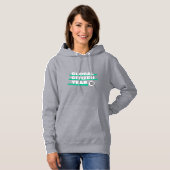 Frauengrau-Sweatshirt Hoodie (Vorne ganz)