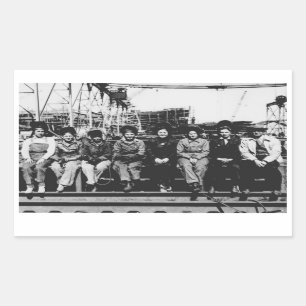 Frauengruppe Welders während des Zweiten Weltkrieg Rechteckiger Aufkleber