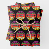 Frauengymnastik im Zweifelsfall Gehe zum Fitnessst Geschenkpapier Set (Beispiel)