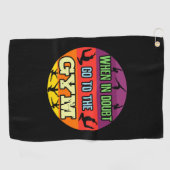 Frauengymnastik im Zweifelsfall Gehe zum Fitnessst Golfhandtuch (Horizontal)