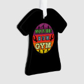 Frauengymnastik im Zweifelsfall Gehe zum Fitnessst Ornament (Vorderseite)
