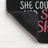 Frauengymnastik - Sie glaubte, sie könne Mousepad (Ecke)