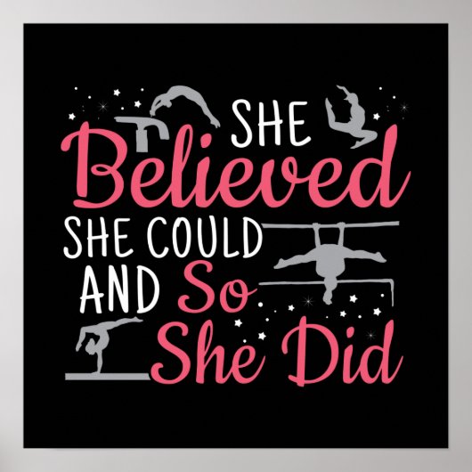 Frauengymnastik - Sie glaubte, sie könne Poster (Vorne)