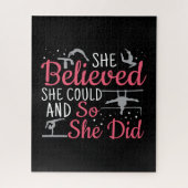 Frauengymnastik - Sie glaubte, sie könne Puzzle (Vertikal)