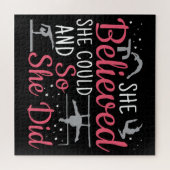 Frauengymnastik - Sie glaubte, sie könne Puzzle (Horizontal)