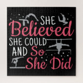 Frauengymnastik - Sie glaubte, sie könne Puzzle (Vertikal)