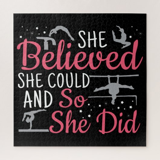 Frauengymnastik - Sie glaubte, sie könne Puzzle (Vertikal)