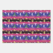 Frauengymnastik Weihnachtsbaum Geschenkpapier Set (Vorderseite 3)