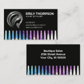 Frauenhair-Logo | Wasserfarbe Visitenkarte (Vorne/Hinten)