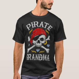 FrauenHalloween Beängstigend Piraten Skull & Cross T-Shirt