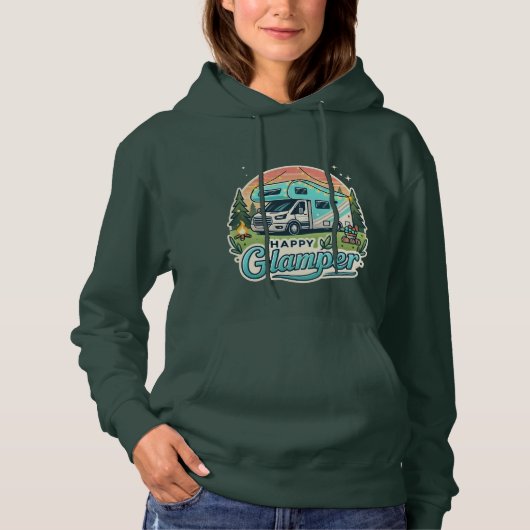 Frauenhappy Glamper Hoodie - RV Adventure-Ready (Vorderseite)