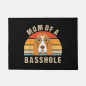 Frauenhaus im Basset präsentiert lustige Mama eine Fußmatte (Vorderseite)