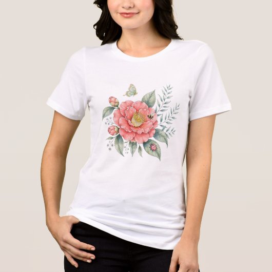 Frauenhemd Tri-Blend Shirt (Vorderseite)