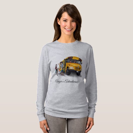 Frauenhemdspass! Zurück zum Schulbus-Bild. T-Shirt (Vorne ganz)