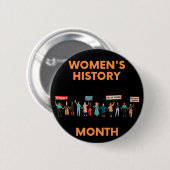 Frauenhistorikmonat Button (Vorne & Hinten)