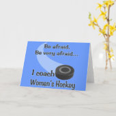 Frauenhockey Karte (Gelbe Blume)