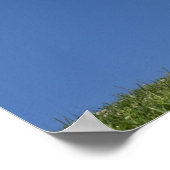 Frauenjubelleiter springt in die Luft 3 Poster (Ecke)