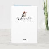 Frauenkarte Feiertagskarte (Rückseite)