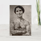 Frauenkarte Vintages Foto Karte (Vorderseite)