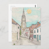 Frauenkirche, Brügge Belgien Stadtbild Postkarte (Vorne/Hinten)