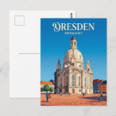 Frauenkirche Deutschland Postkarte (Vorne/Hinten)