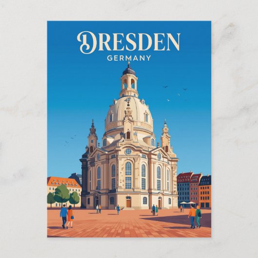 Frauenkirche Deutschland Postkarte (Vorderseite)