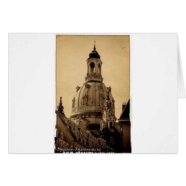 Frauenkirche Dresden - Vintage (Vorderseite (Horizontal))