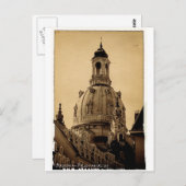 Frauenkirche Dresden - Vintage Postkarte (Vorne/Hinten)