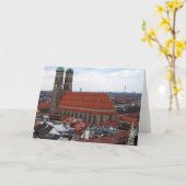 Frauenkirche Grußkarte Karte (Gelbe Blume)