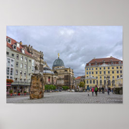 Frauenkirche Memorial, Dresden, Deutschland Poster
