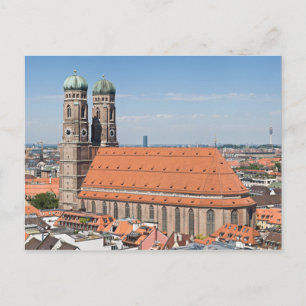 Frauenkirche München aus Peterskirche Postkarte