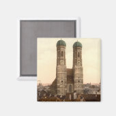 Frauenkirche, München, Bayern, Deutschland Magnet (Vorderseite/Rückseite)