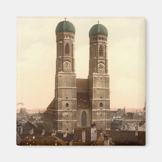 Frauenkirche, München, Bayern, Deutschland Magnet (Vorne)