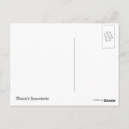 Frauenkirche München Postkarte (Rückseite)