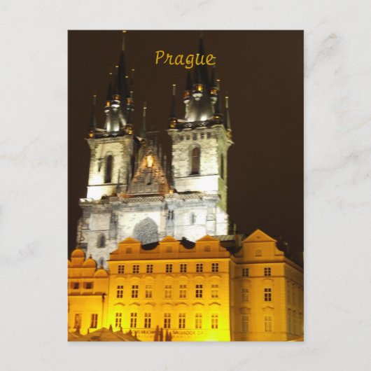 Frauenkirche vor Tyn Prag Postkarte (Vorderseite)
