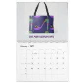 Frauenkleid Kalender (Feb 2027)