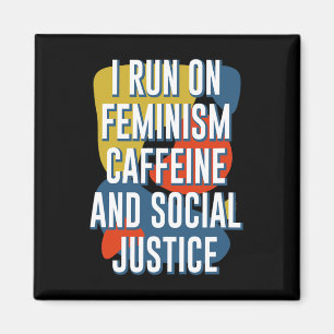 Frauenkoffein und Femini der sozialen Gerechtigkei Magnet