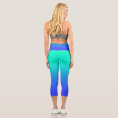 Frauenkompression mit hoher Gangart Capri Leggings (Rückseite)