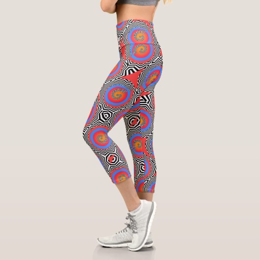 Frauenkompression Zickzack Capri Leggings (Links)